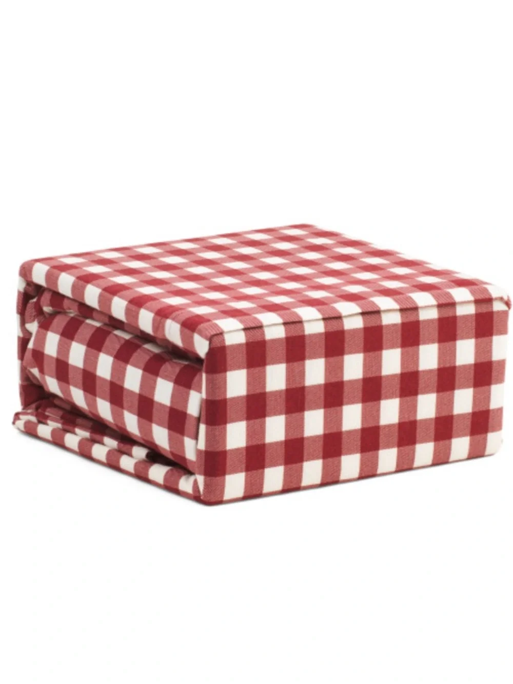 Eddie Bauer Red and White Buffalo Check Cotton Flannel Sheets